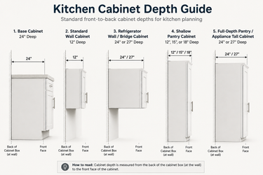 Kitchen Cabinet Depth Guide