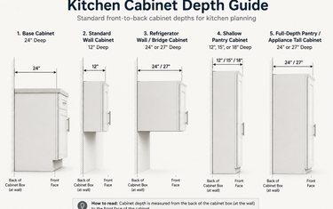 Kitchen Cabinet Depth Guide