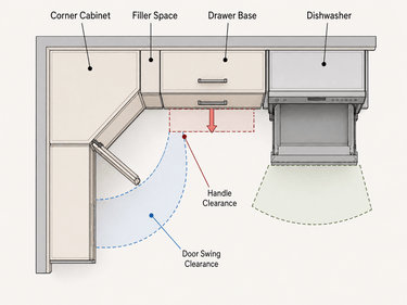 Corner Kitchen Cabinet Dimensions & Sizes Explained - RTA Cabinets House