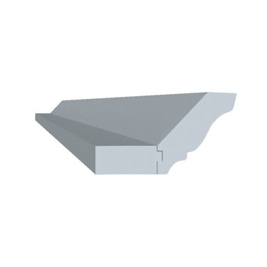 Dove Grey Shaker - 96"W x 2"H Small Crown Molding