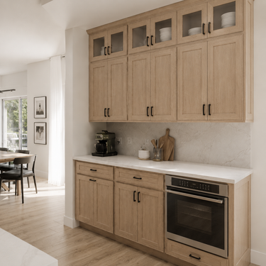European White Oak - 12"W Single Door Base Cabinet