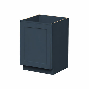 Cyber Grey Shaker - 21"W Full Height Single Door Base Cabinet