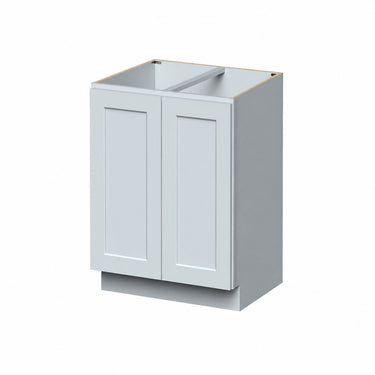 Dove Grey Shaker - 27"W Full Height Double Doors Base Cabinet