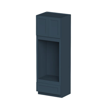 Cyber Grey Shaker - 33"W x 96"H Oven Pantry Cabinet