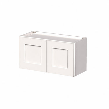 White Shaker - 30"W x 15"H Wall Bridge Cabinet