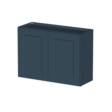 Cyber Grey Shaker - 36"W x 24"H Double Doors Wall Cabinet