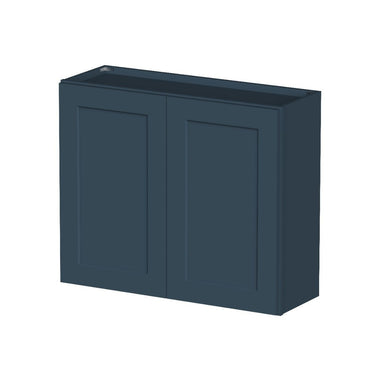 Cyber Grey Shaker - 36"W x 30"H Double Doors Wall Cabinet