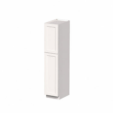 White Shaker - 18"W x 84"H Utility Cabinets