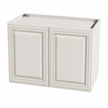 Pearl White - 30"W x 24"H Double Doors Wall Cabinet