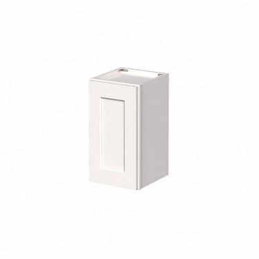 White Shaker - 12"W x 18"H Single Door Wall Cabinet
