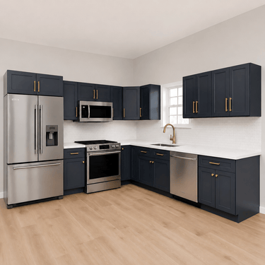 Cyber Grey Shaker 10x10 RTA Kitchen Cabinet Set