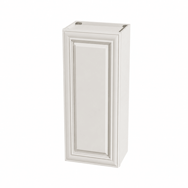 Pearl White - 18"W x 42"H Single Door Wall Cabinet