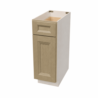 European White Oak - 12"W Single Door Base Cabinet