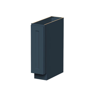 Cyber Grey Shaker - 9"W Full Height Single Door Base Cabinet