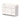 White Shaker - 48"W 2 Doors 6 Drawers Vanity Base Cabinet