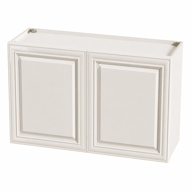Pearl White - 36"W x 24"H Double Doors Wall Cabinet