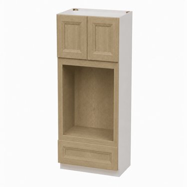 European White Oak - 33"W x 90"H Oven Pantry Cabinet