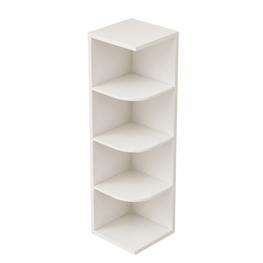 Pearl White - 9"W x 42"H Wall End Shelf Cabinet
