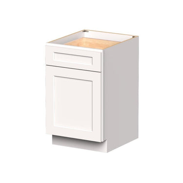 Classic White Shaker - 21"W Single Door Base Cabinet