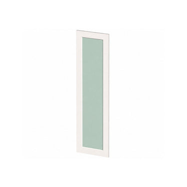 Glacier White - 14-11/16"W x 41-1/2"H Wall Cabinet Glass Door